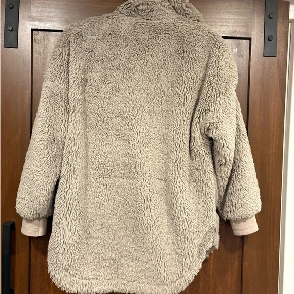 Varley Norfolk Jacket Teddy Fleece, XS, very good condition. Greige color - Picture 7 of 13